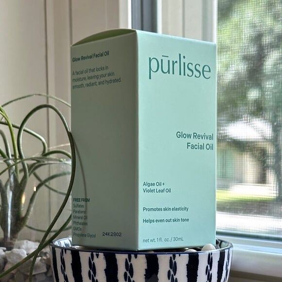 NIB Pur-lisse Glow Revival Facial Oil Lightweight Hydrates Calms Brightens Skin - Picture 8 of 12